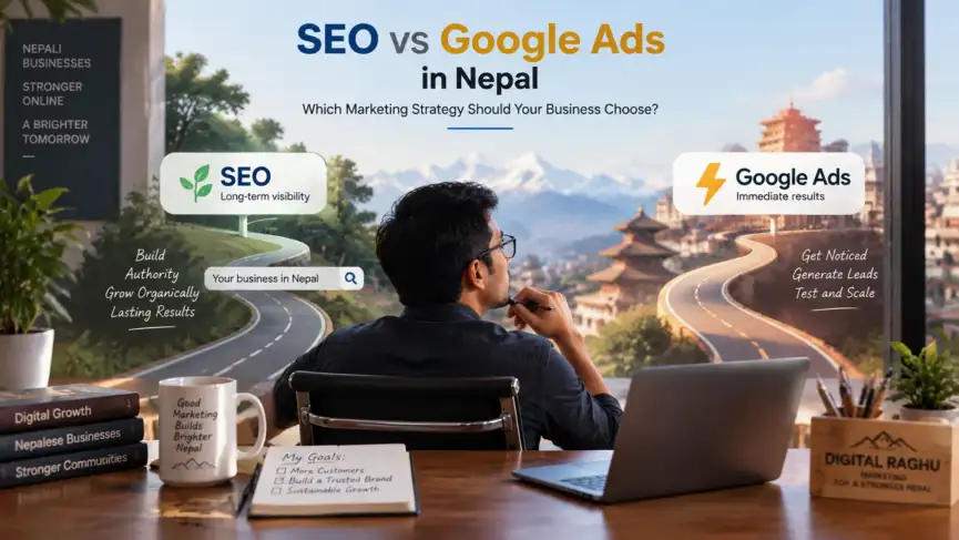 SEO vs Google Ads in Nepal marketing strategy for businesses